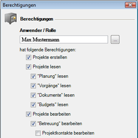 Sicherheit auf Rollen- und Benutzerebene