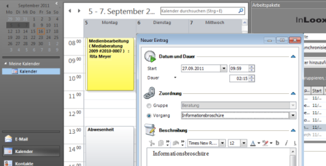 Zuordnung zum Projektplan