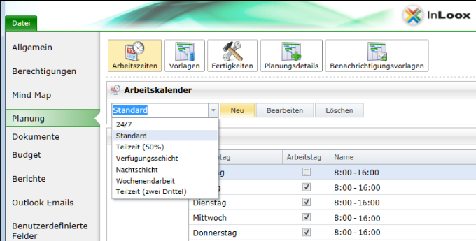 Arbeitszeitkalender Arbeitszeitkalender