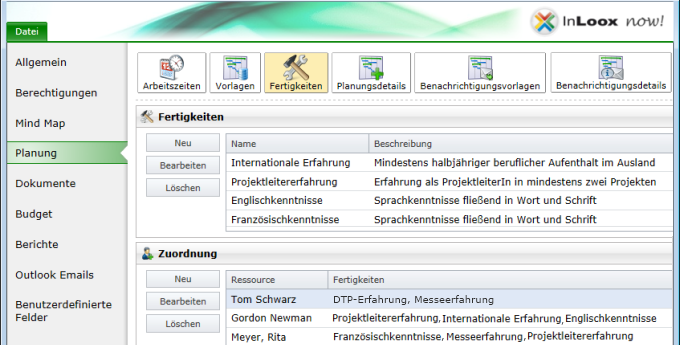 Fertigkeiten Fertigkeiten