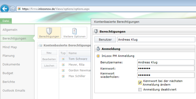 Nutzung ohne Exchange Server Nutzung ohne Exchange Server