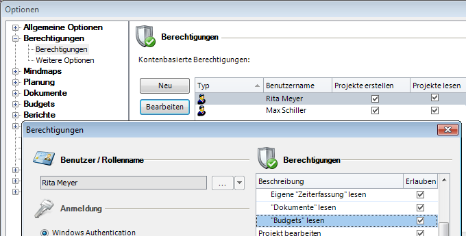 Budgetverwaltung und –freigabe Budgetverwaltung und –freigabe