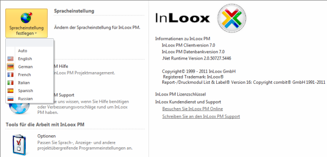 Mehrsprachige Benutzeroberfläche Mehrsprachige Benutzeroberfläche
