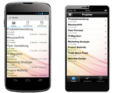<b>InLoox Mobile Apps</b> - InLoox für iPhone und Android