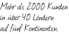 Mehr als 2000 Kunden