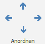 Pfeiltasten: Anordnen eines Planungselementes