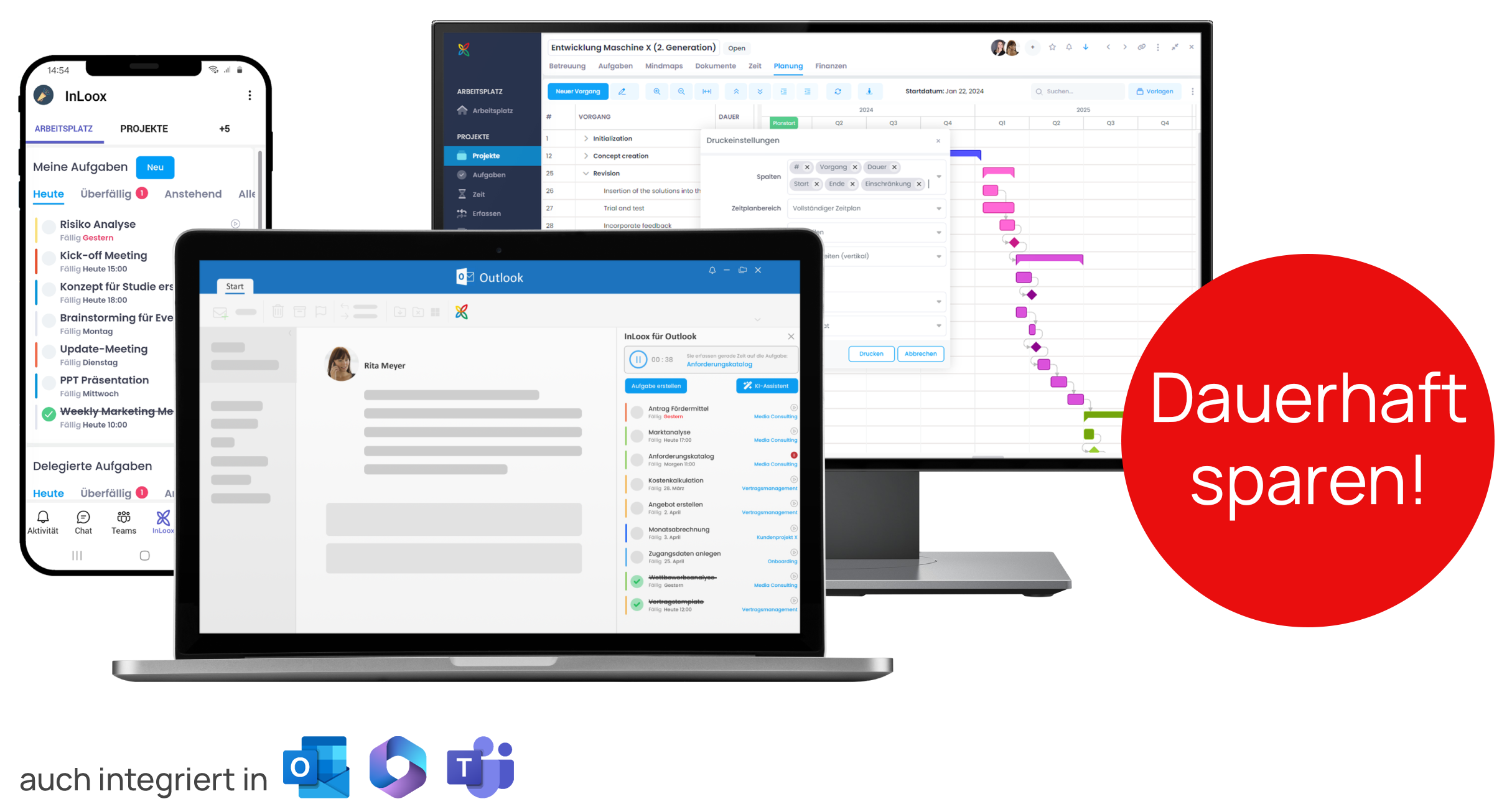 Jetzt in die InLoox Cloud wechseln und bis zu 72% sparen!