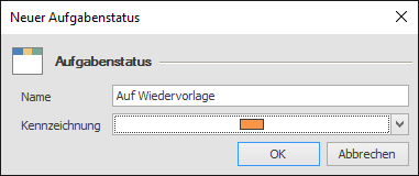 Neuer Aufgabenstatus
