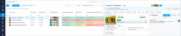 Eigene Felder als Spalten in InLoox Listenansichten mit bedingter Formatierung