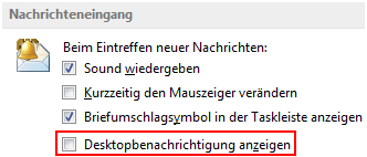 Deaktivieren Sie störende Desktopbenachrichtigungen
