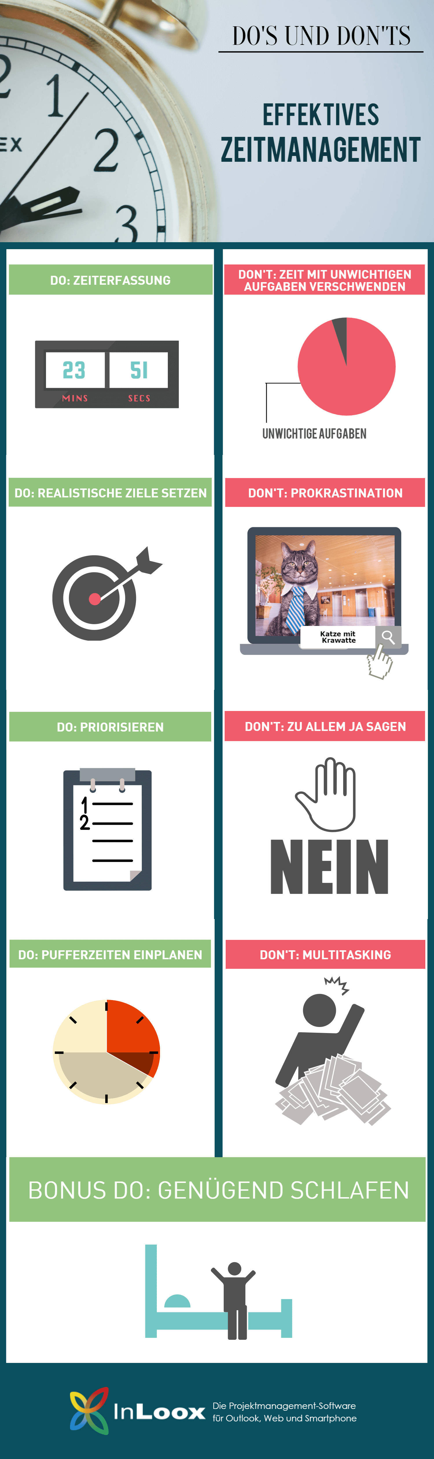 Do's und Don'ts: Effektives Zeitmanagement [Infografik]