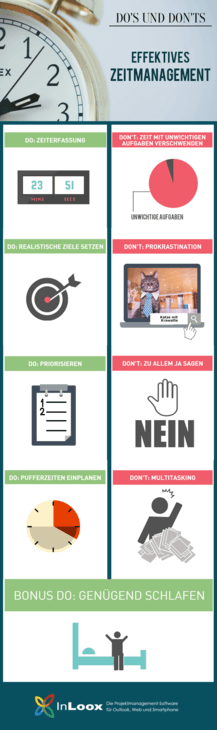 Do's und Don'ts: Effektives Zeitmanagement [Infografik]