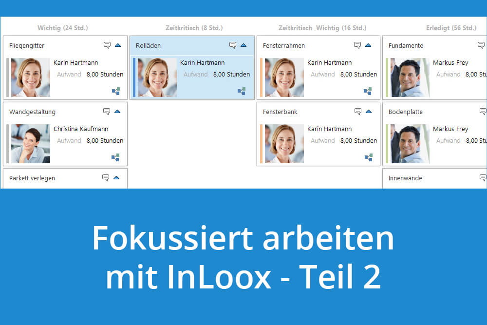 Fokussiert arbeiten mit InLoox (Teil 2): Gemeinsam im Team