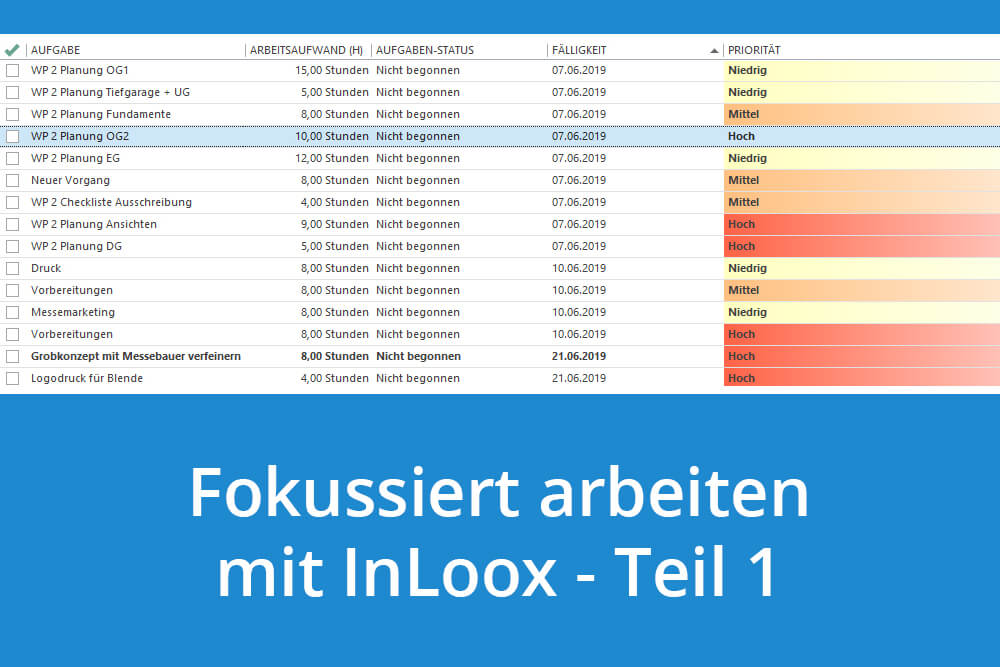 Fokussieren statt Multitasking - So hilft InLoox Ihnen bei der Selbstorganisation