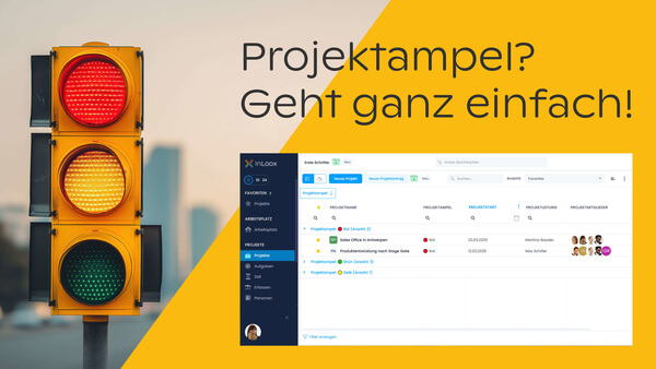 Die Projektampel hilft bei der Navigation durch die Projektlandschaft