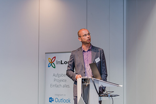 InLoox Insider Tag 2018 in Berlin: Referent Gunnar Stellmacher, Emons Spedition GmbH