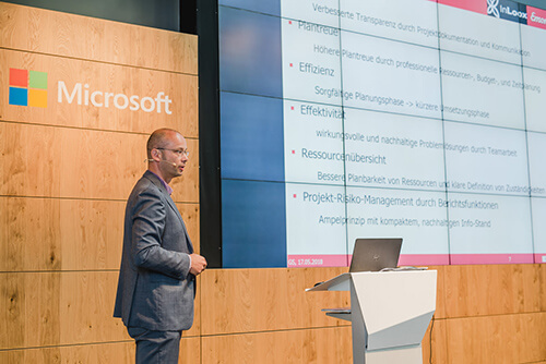 InLoox Insider Tag 2018 in Berlin: Referent Gunnar Stellmacher, Emons Spedition GmbH