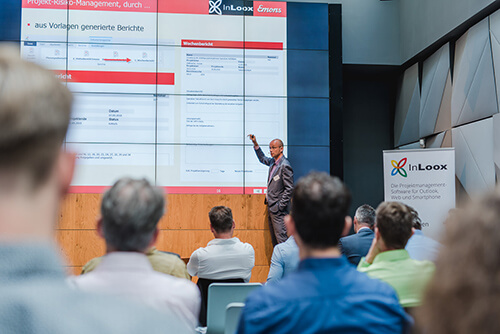 InLoox Insider Tag 2018 in Berlin: Referent Gunnar Stellmacher, Emons Spedition GmbH