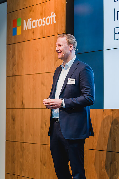 Eröffnung des 5. InLoox Insider Tags durch InLoox Gründer und Geschäftsführer Dr. Andreas Tremel (Foto: ©InLoox GmbH; Fotografin: Mica Zeitz)