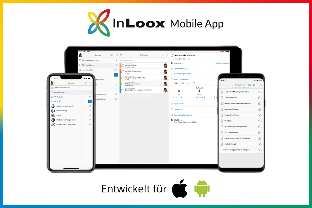 Wir stellen vor: InLoox Mobile App für iOS und Android 