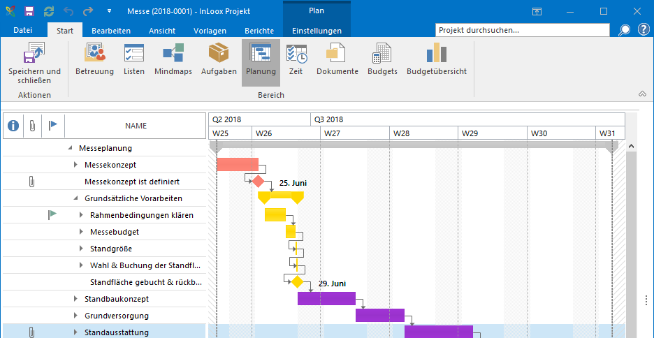 InLoox 10: InLoox fügt sich nun optisch noch nahtloser in Outlook 2016 ein 