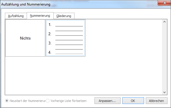 InLoox Best Practice 2 - Aufzählung und Nummerierung