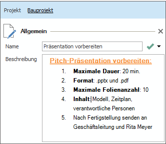 InLoox Best Practice 2 - Beschreibung