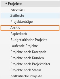 InLoox Best Practice 3_Archiv Baumstruktur