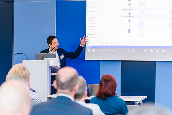 InLoox Insider Tag 2017: Vortrag "Individuelles InLoox - Ansichten an spezifische Bedürfnisse anpassen" von InLoox Account Manager Thilo Urner