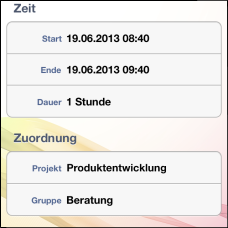 InLoox Mobile Apps - Zeiterfassung