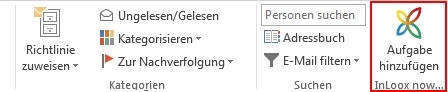 InLoox now! Add-In in Microsoft Outlook