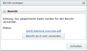 InLoox now! - Berichte als E-Mail versenden