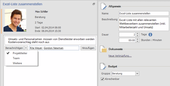 Kanban: Arbeitspaket-Details