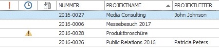 Die Projektübersicht in InLoox 9 für Outlook