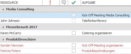 Die Aufgabenliste in InLoox 9 für Outlook
