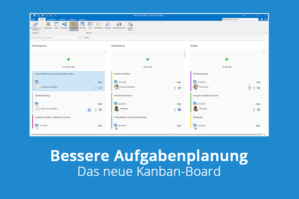 Bessere Aufgabenplanung mit dem neuen Kanban-Board