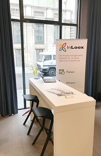 NPO-Tag 2017: Der InLoox-Bereich im Atrium 