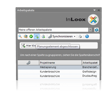 Planungselement abschliessen - InLoox PM 7.5