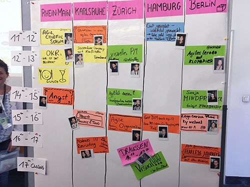 PM Camüp München 2017 - Die Sessionplanung an Tag 1