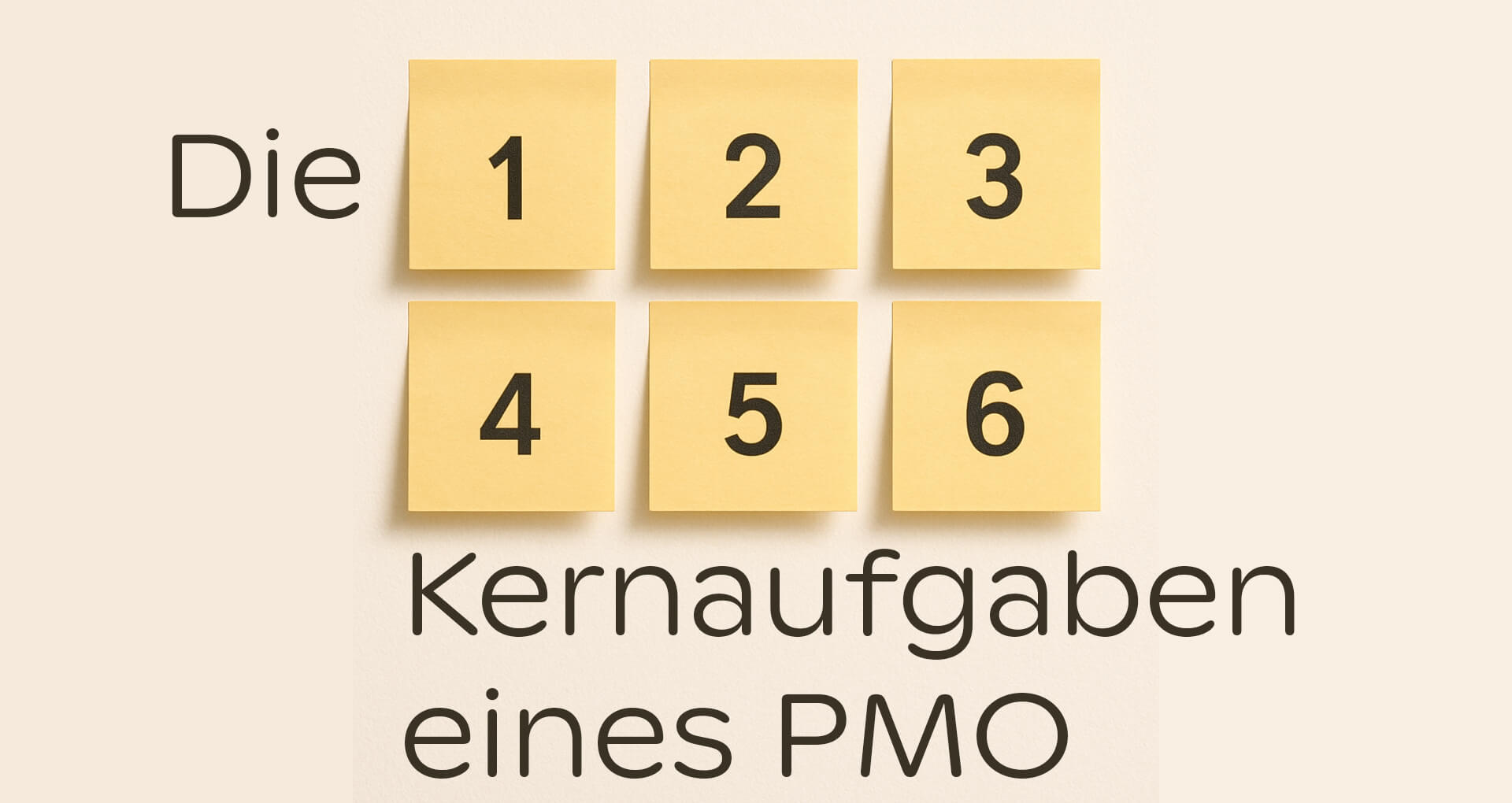 Die 6 Kernaufgaben eines pmo project management office