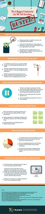 Myths Busted: The 6 Biggest Productivity Lies We Tell Ourselves [INFOGRAPHIC] 