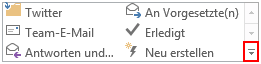 QuickSteps in Microsoft Outlook festlegen
