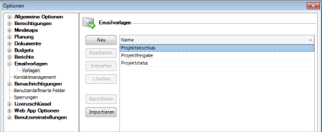Textbausteine in InLoox PM