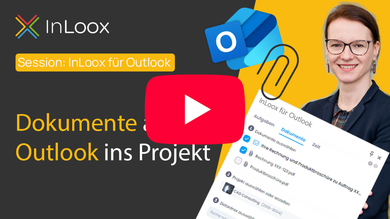 Video: InLoox für Outlook - Dokumente - YouTube