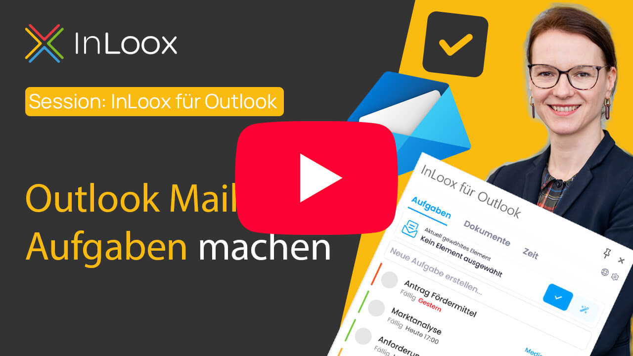 Video: InLoox für Outlook - Aufgaben aus Emails auf YouTube