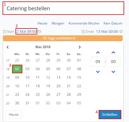 Projektmanagement InLoox 9 Web App Neue Aufgabe erstellen