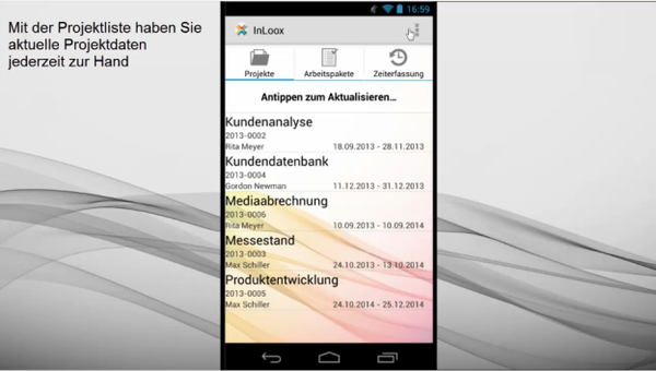 Tutorial: InLoox Mobile App für Android