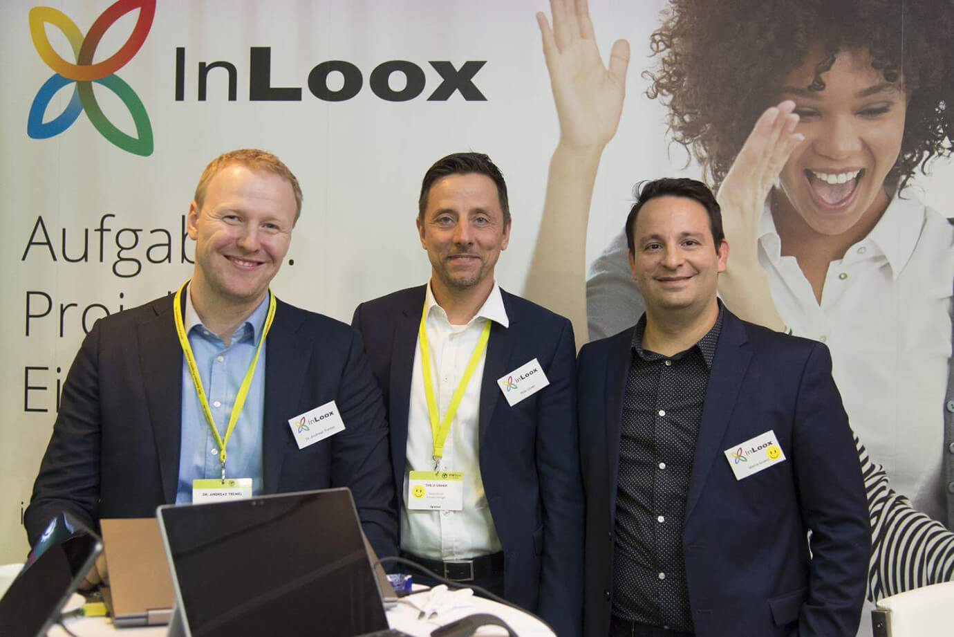 Teil des InLoox Teams auf der PM Welt © 2019 Berleb Media GmbH