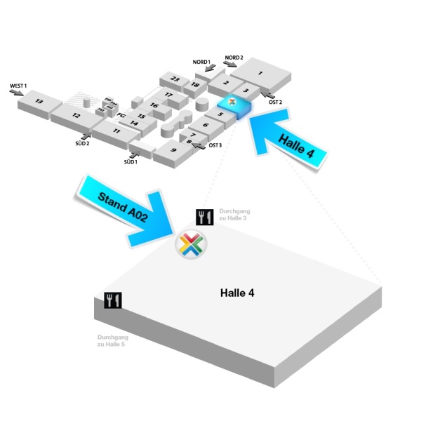 InLoox auf der CeBIT 2013 - Lageplan