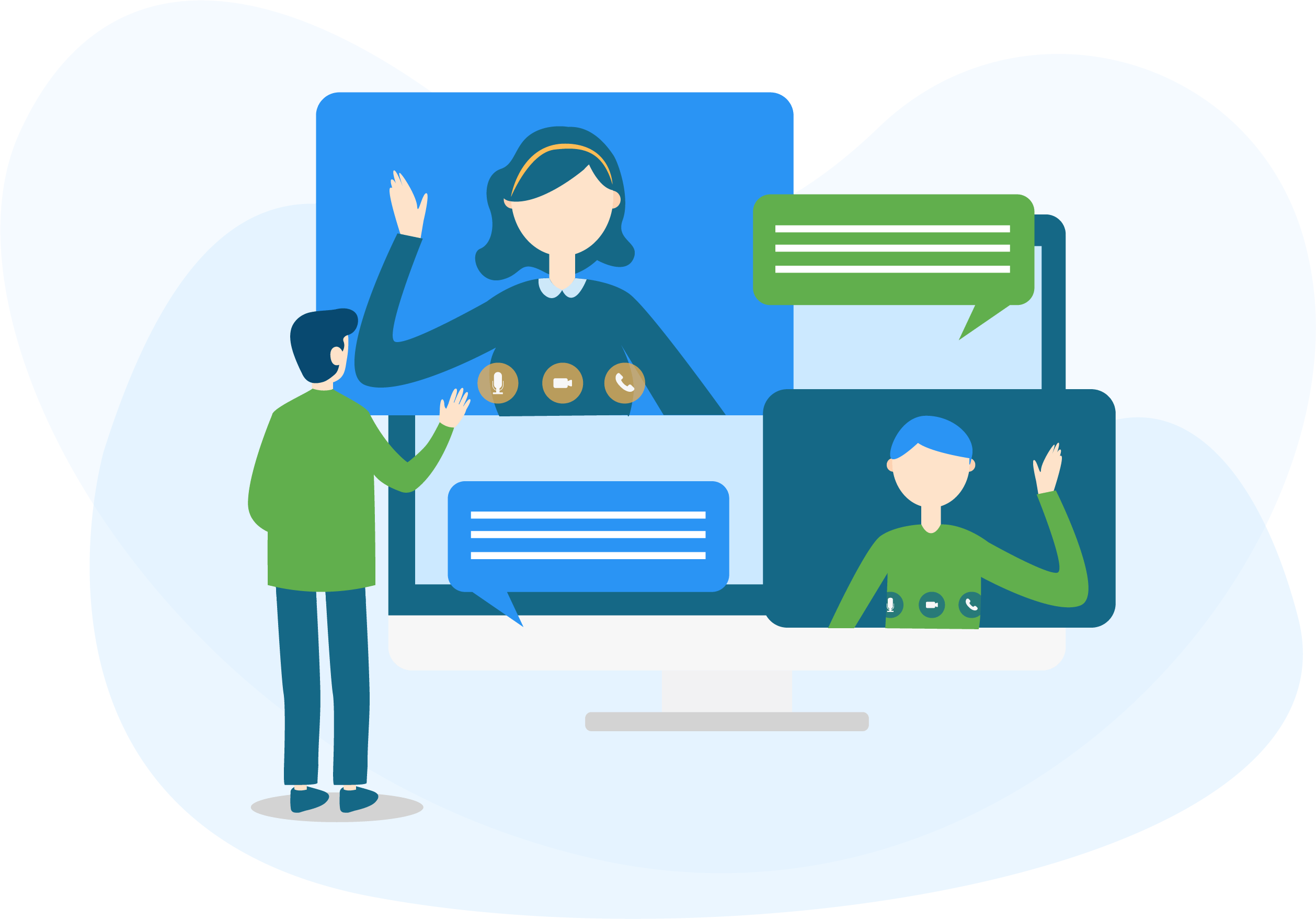 Video Conference Ilustration